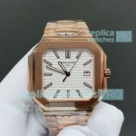 New Replica TWF Patek Philippe CUBITUS 5821 White Dial 45mm Rose Gold 